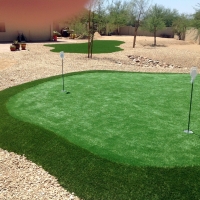 Artificial Grass Installation Oxnard Shores, California Putting Green Carpet, Backyard Landscaping Ideas