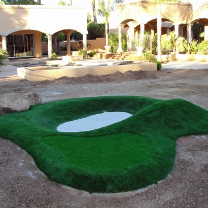 Artificial Grass Installation Romoland, California Putting Greens, Commercial Landscape