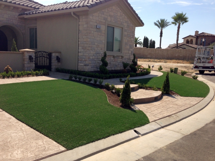 Artificial Turf La Palma, California Landscape Design, Front Yard