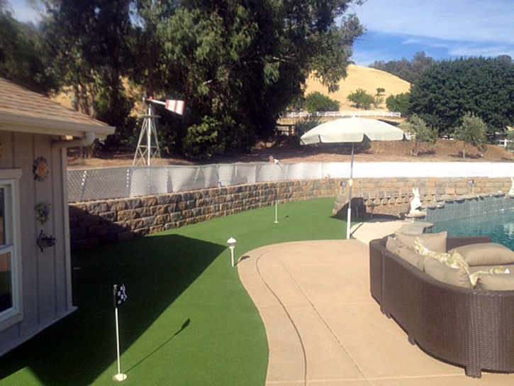 Synthetic Grass Cost Garey, California Indoor Putting Green, Backyard Design